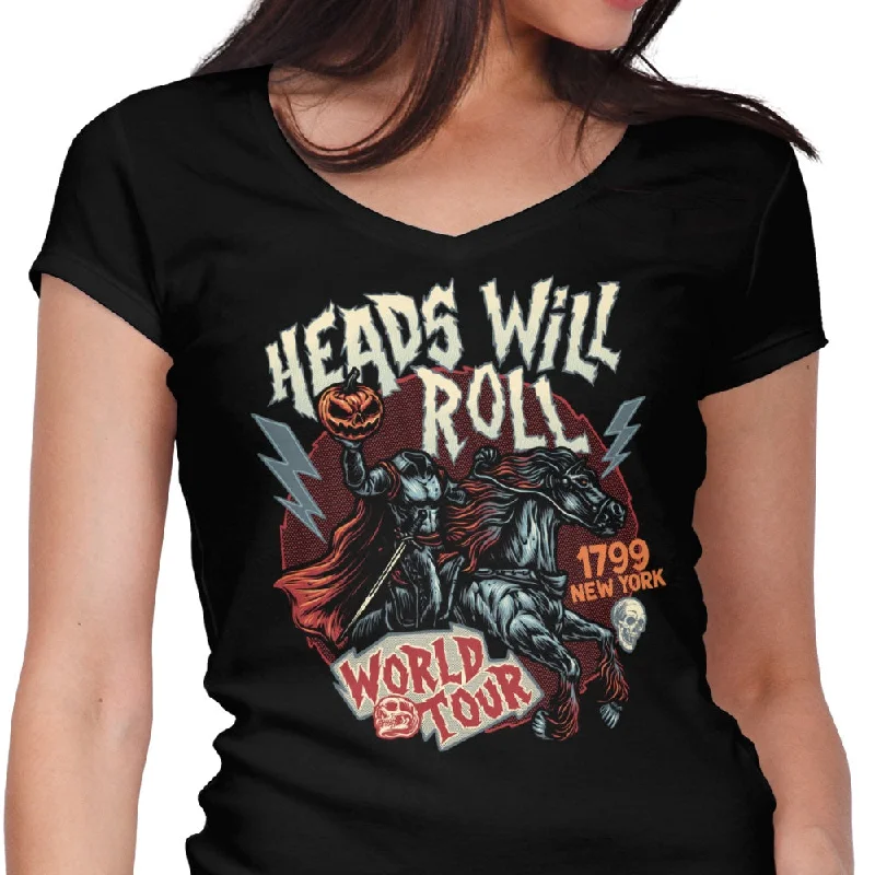 Heads Will Roll - Women's V-Neck