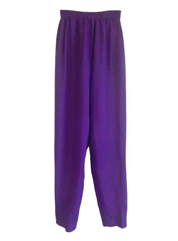 Women's Ripstop Elastic Pants In Violet