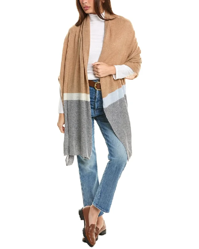 Forte Cashmere Intarsia Travel Cashmere Wrap