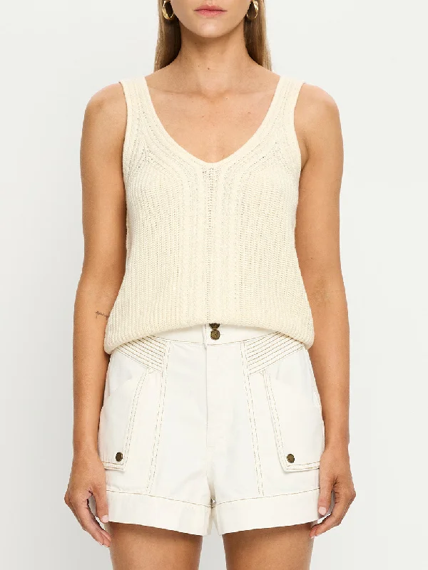 Raven Knit Cami - Cream