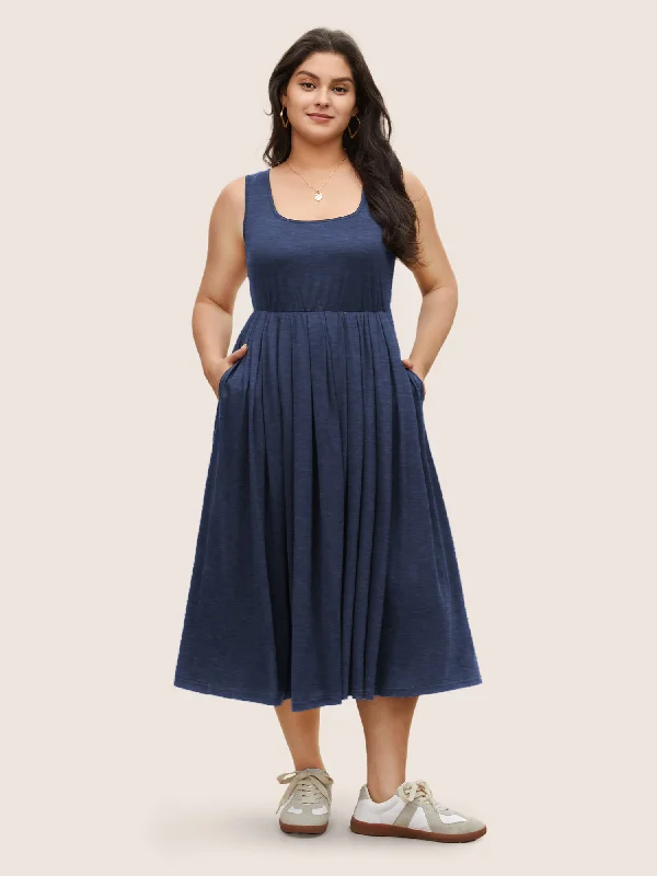 Supersoft Essentials Solid Gathered Tank Dress