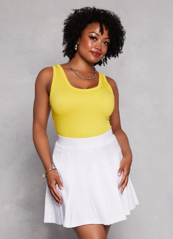 Plus Size Scoop Back Tank Top