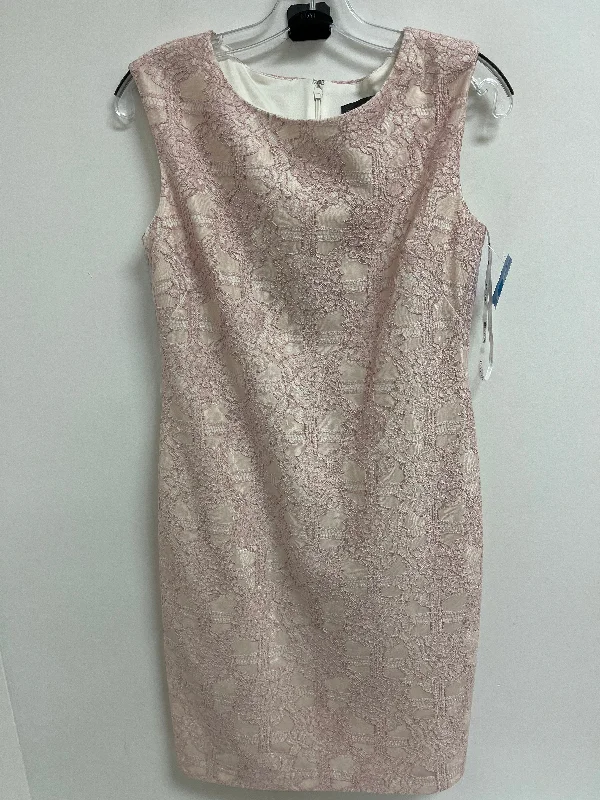 Dress Casual Short By Donna Ricco In Pink, Size: S