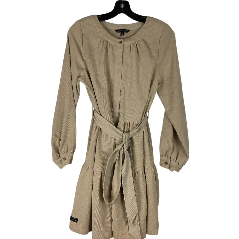 Dress Casual Short By Simply Southern In Tan, Size: S