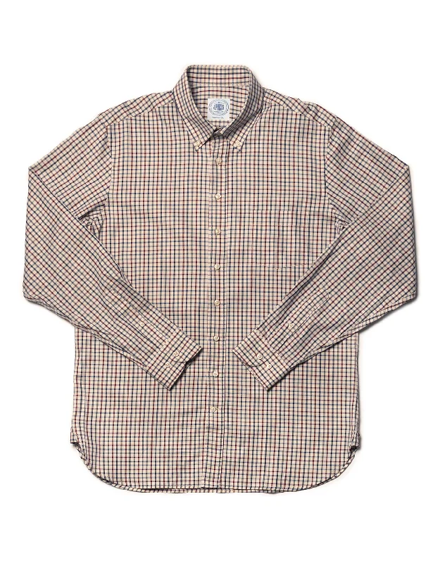 CREAM SMALL MULTI TATTERSALL SPORT SHIRT