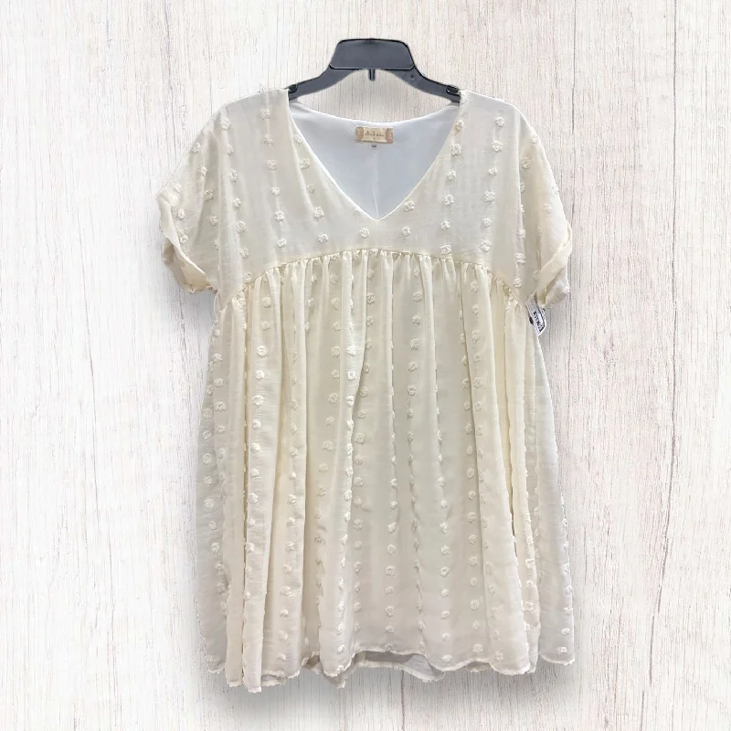 Cream Dress Casual Midi Altard State, Size S