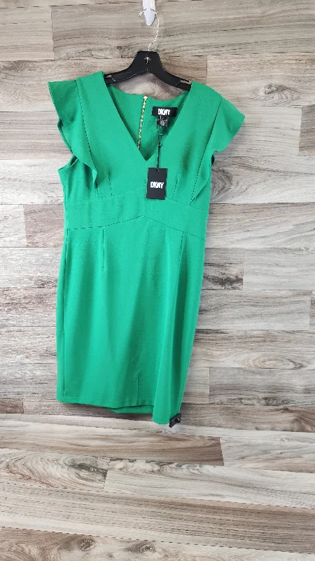 Green Dress Casual Midi Dkny, Size L