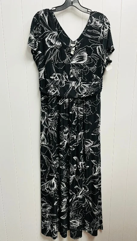 Black Dress Casual Maxi Soma, Size L