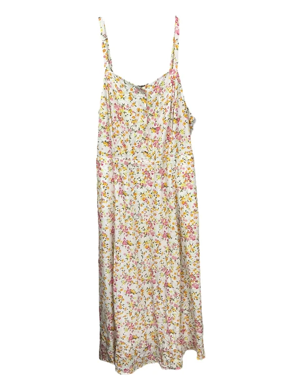 Floral Print Dress Casual Maxi Lane Bryant, Size 18