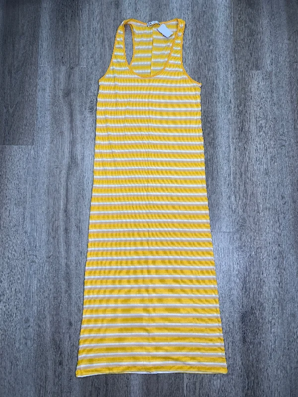 Yellow Dress Casual Maxi Zara, Size S