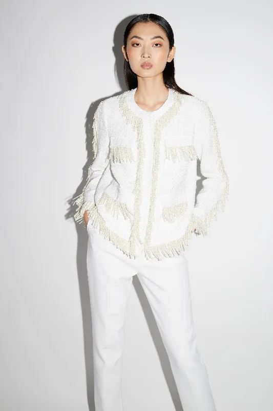 CECILE JACKET WHITE TWEED