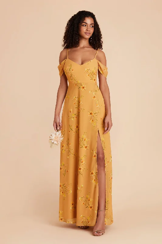 Devin Convertible Dress With Slit - Marigold Le Fleur