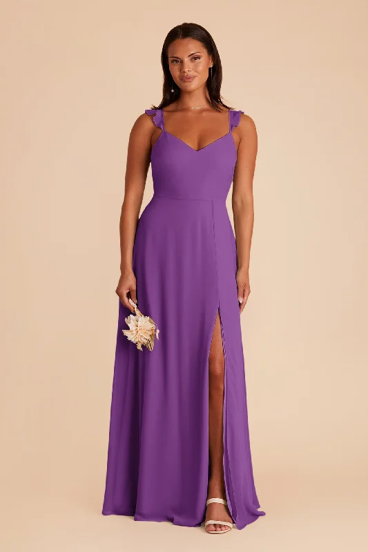 Doris Chiffon Dress - Amethyst