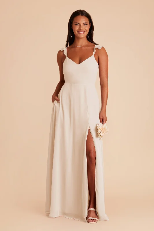 Doris Chiffon Dress - Champagne