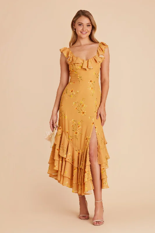 Ginny Chiffon Dress - Marigold Le Fleur