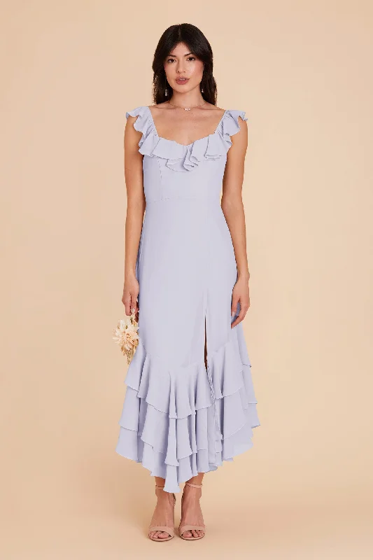 Ginny Chiffon Dress - Periwinkle Blue