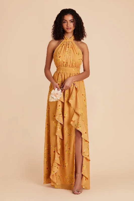 Joyce Chiffon Dress - Marigold Le Fleur