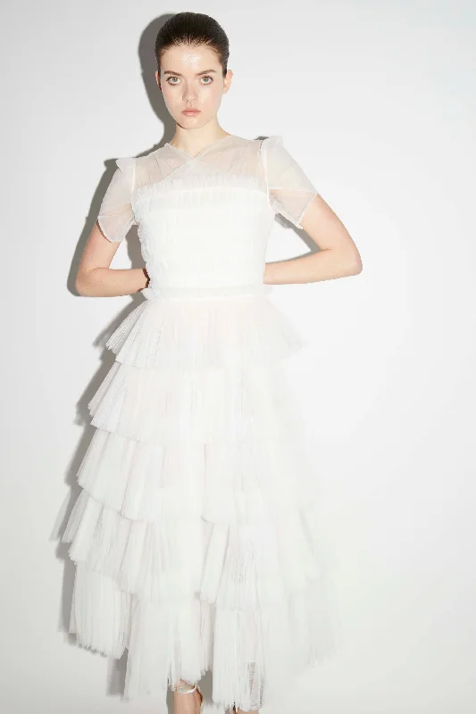 MAE DRESS WHITE TULLE