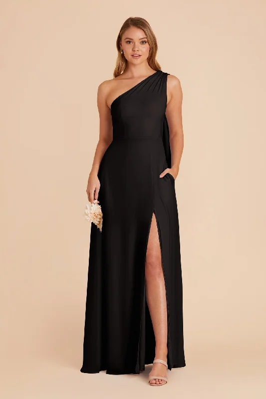 Melissa Chiffon Dress - Black