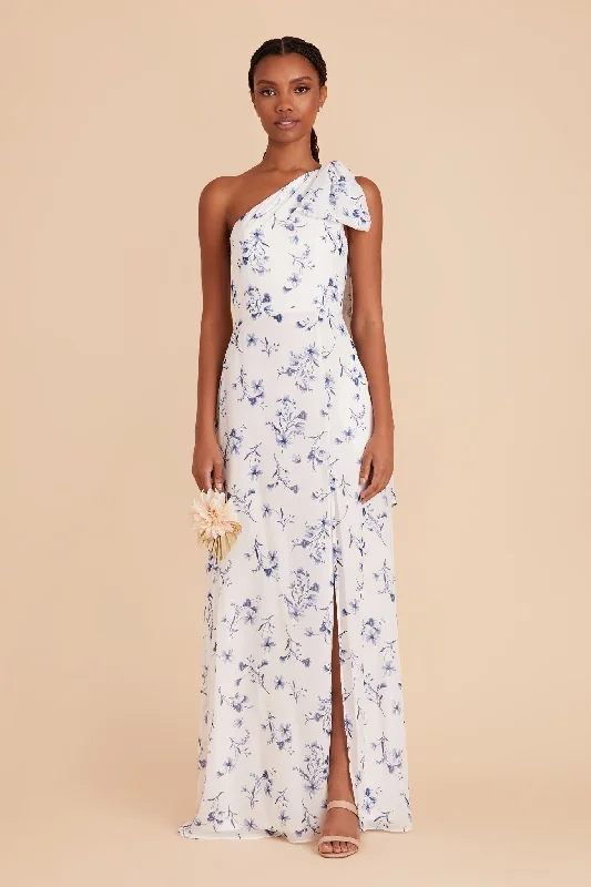 Melissa Chiffon Dress - Blue Le Fleur