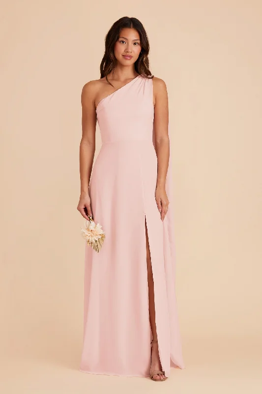 Melissa Chiffon Dress - Blush Pink