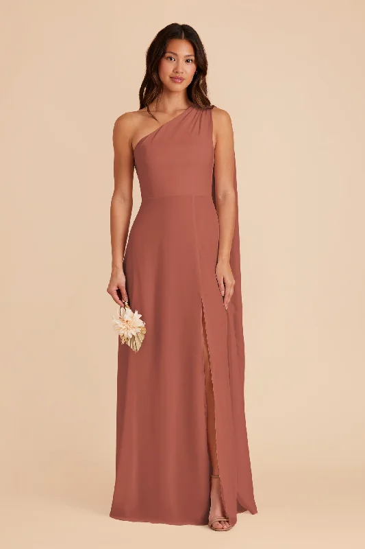 Melissa Chiffon Dress - Desert Rose