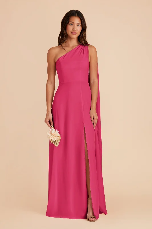 Melissa Chiffon Dress - Fuchsia