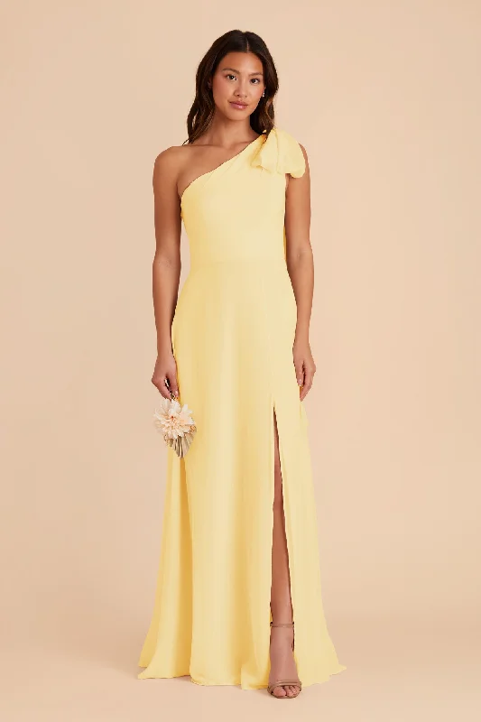 Melissa Chiffon Dress - Lemon Sorbet