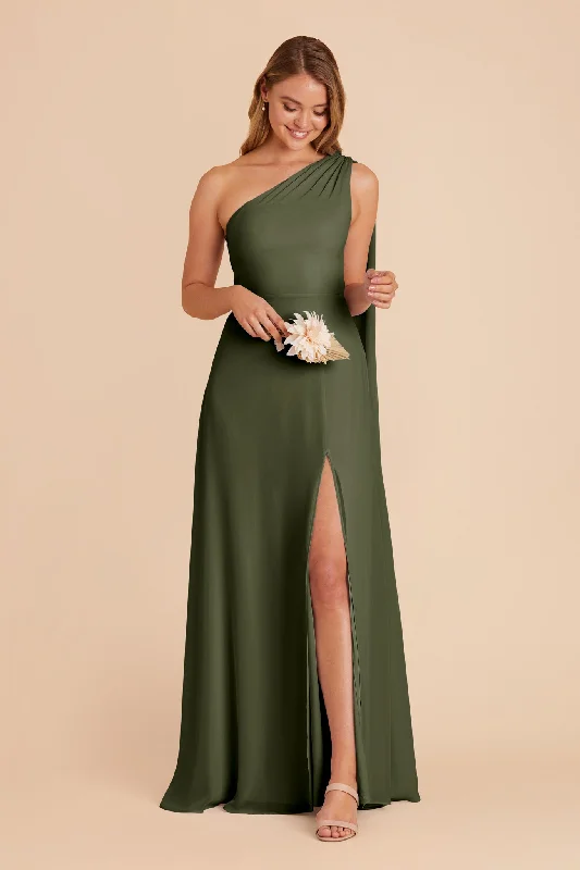 Melissa Chiffon Dress - Olive