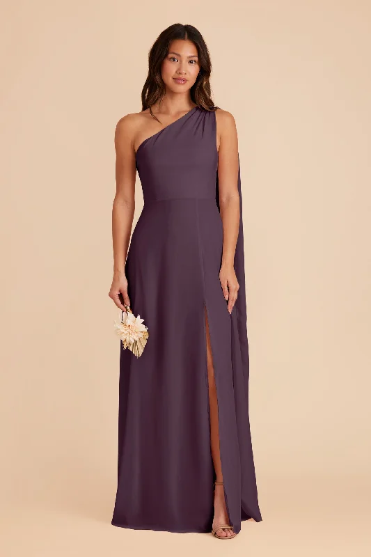 Melissa Chiffon Dress - Plum