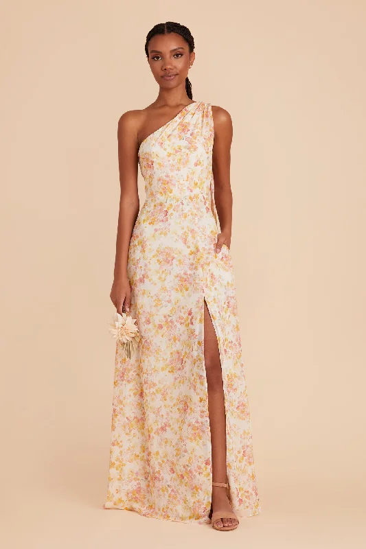 Melissa Chiffon Dress - Pressed Floral