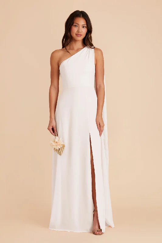 Melissa Chiffon Dress - White