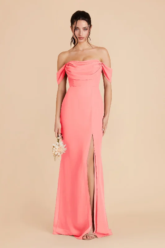 Mira Convertible Dress - Coral Pink