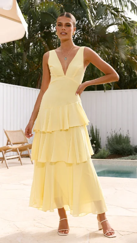 Stasie Maxi Dress - Yellow