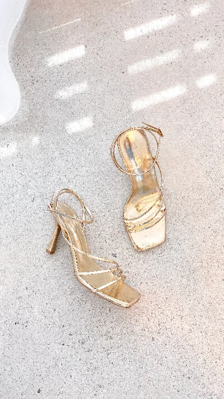 Sylvia Heel - Gold Metallic