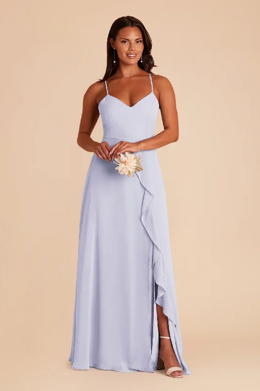 Theresa Chiffon Dress - Periwinkle Blue