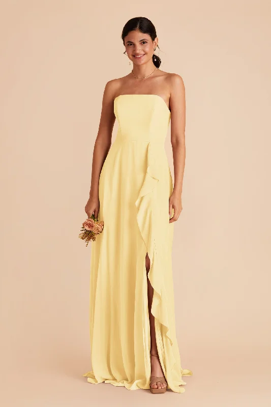 Winnie Convertible Chiffon Dress - Lemon Sorbet