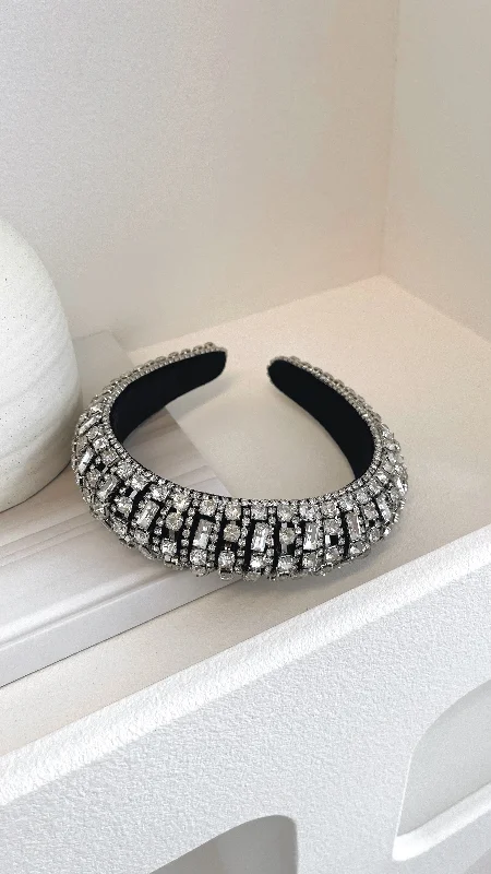 Delacruz Headband - Black/Silver